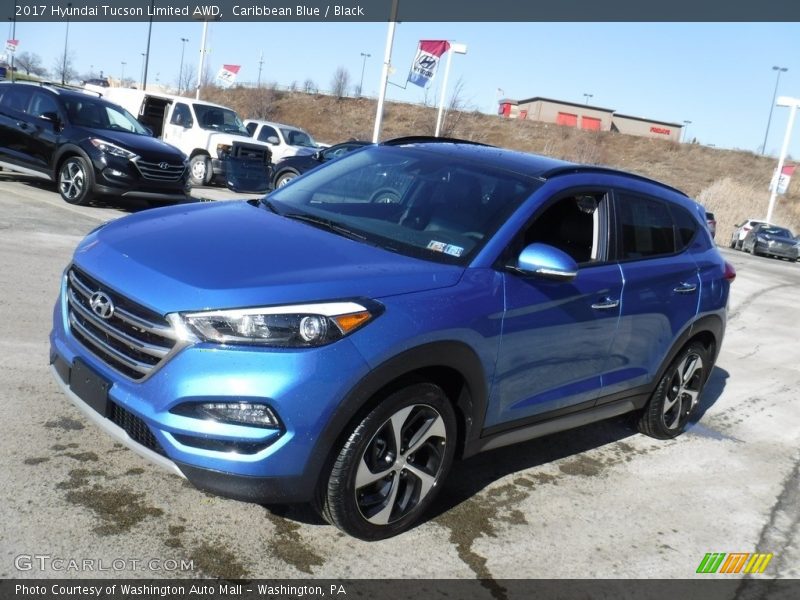 Caribbean Blue / Black 2017 Hyundai Tucson Limited AWD