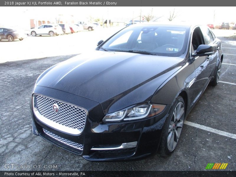 Farallon Black Metallic / Ebony 2018 Jaguar XJ XJL Portfolio AWD