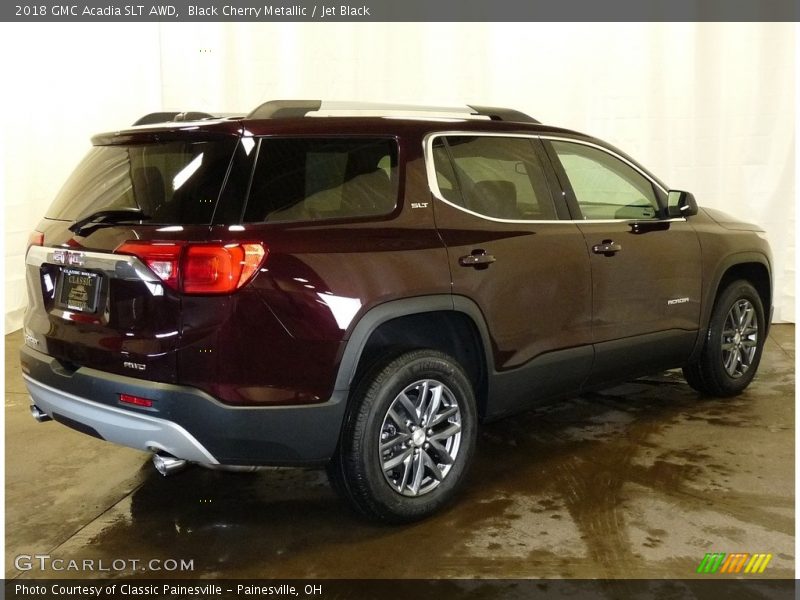 Black Cherry Metallic / Jet Black 2018 GMC Acadia SLT AWD