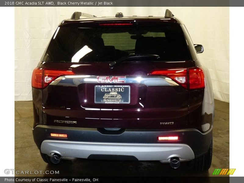 Black Cherry Metallic / Jet Black 2018 GMC Acadia SLT AWD