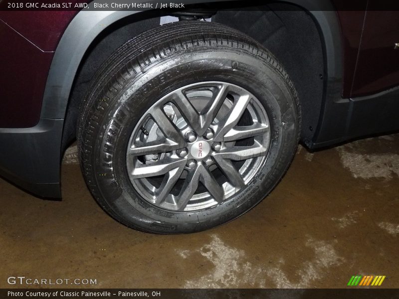 Black Cherry Metallic / Jet Black 2018 GMC Acadia SLT AWD