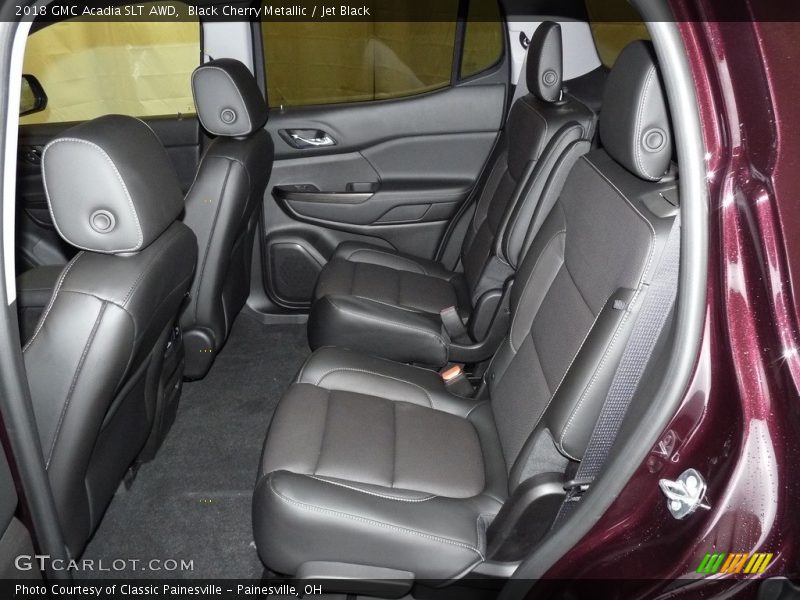 Black Cherry Metallic / Jet Black 2018 GMC Acadia SLT AWD