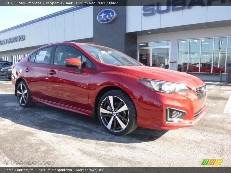 Lithium Red Pearl / Black 2018 Subaru Impreza 2.0i Sport 4-Door