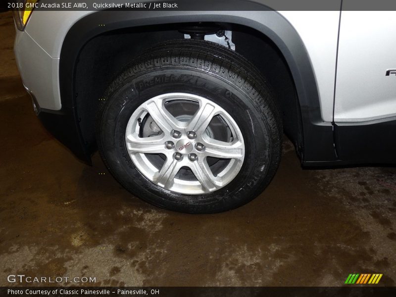 Quicksilver Metallic / Jet Black 2018 GMC Acadia SLE AWD