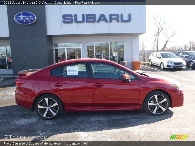 Lithium Red Pearl / Black 2018 Subaru Impreza 2.0i Sport 4-Door