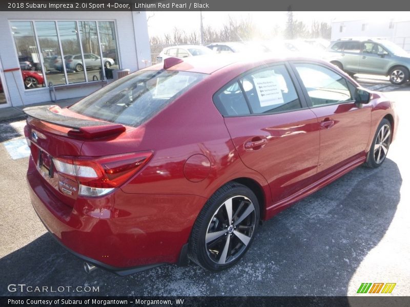 Lithium Red Pearl / Black 2018 Subaru Impreza 2.0i Sport 4-Door