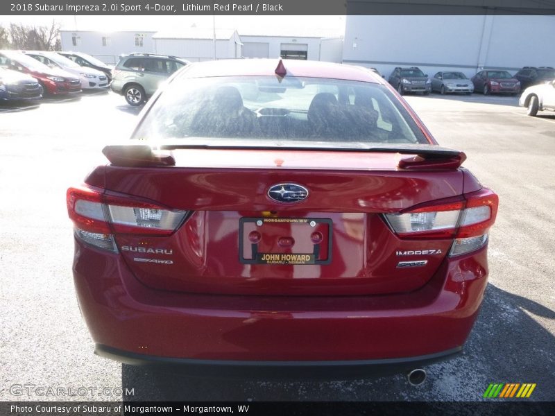 Lithium Red Pearl / Black 2018 Subaru Impreza 2.0i Sport 4-Door