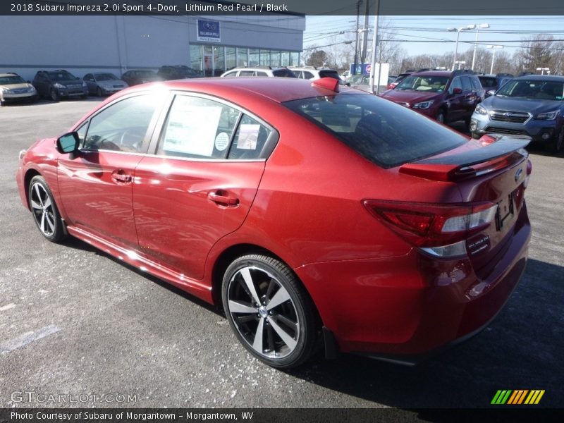 Lithium Red Pearl / Black 2018 Subaru Impreza 2.0i Sport 4-Door