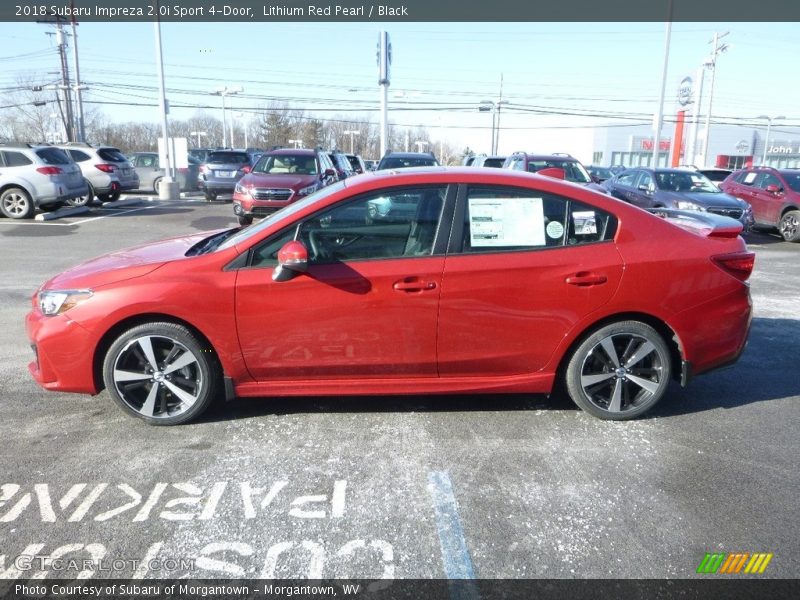 Lithium Red Pearl / Black 2018 Subaru Impreza 2.0i Sport 4-Door