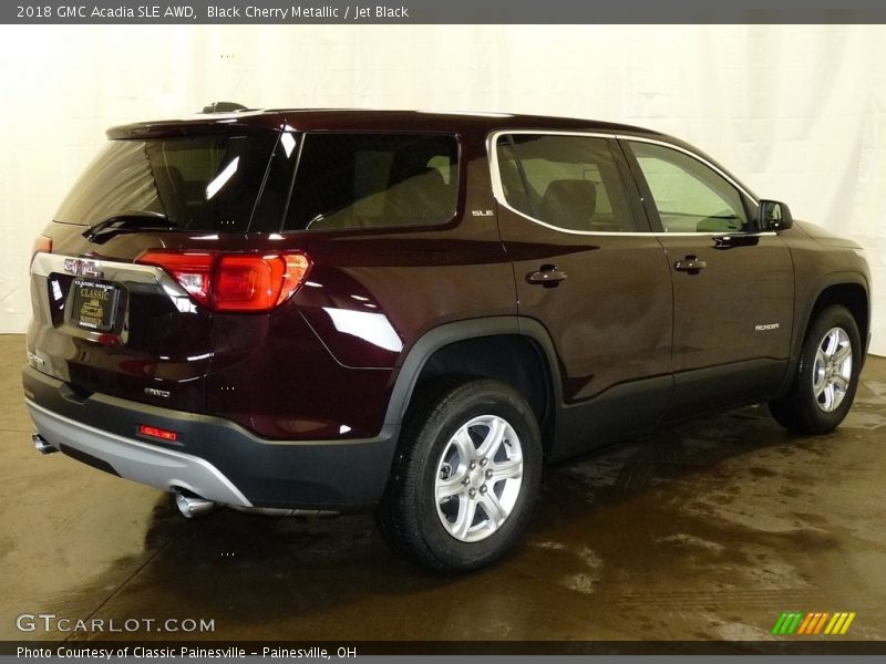 Black Cherry Metallic / Jet Black 2018 GMC Acadia SLE AWD