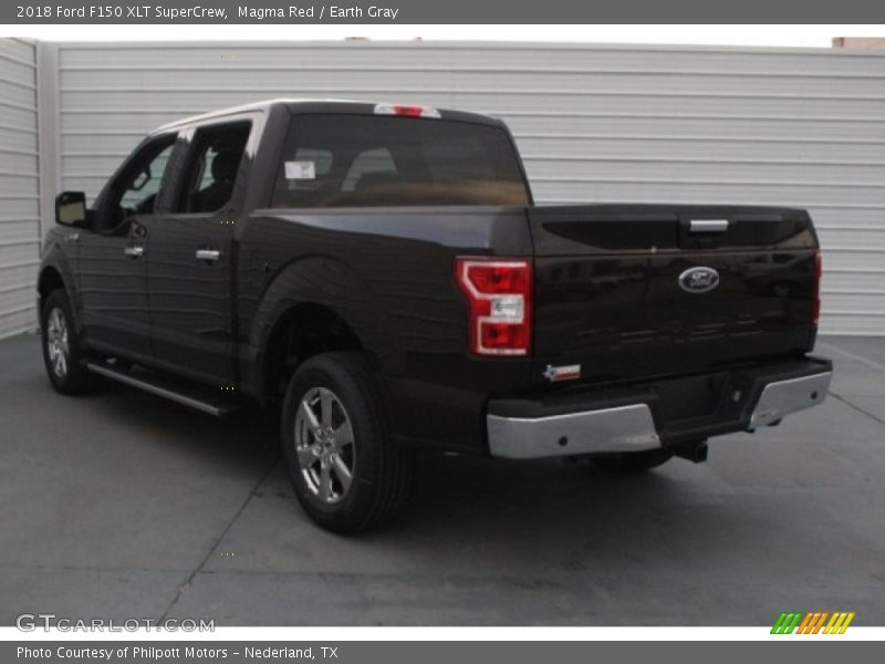 Magma Red / Earth Gray 2018 Ford F150 XLT SuperCrew