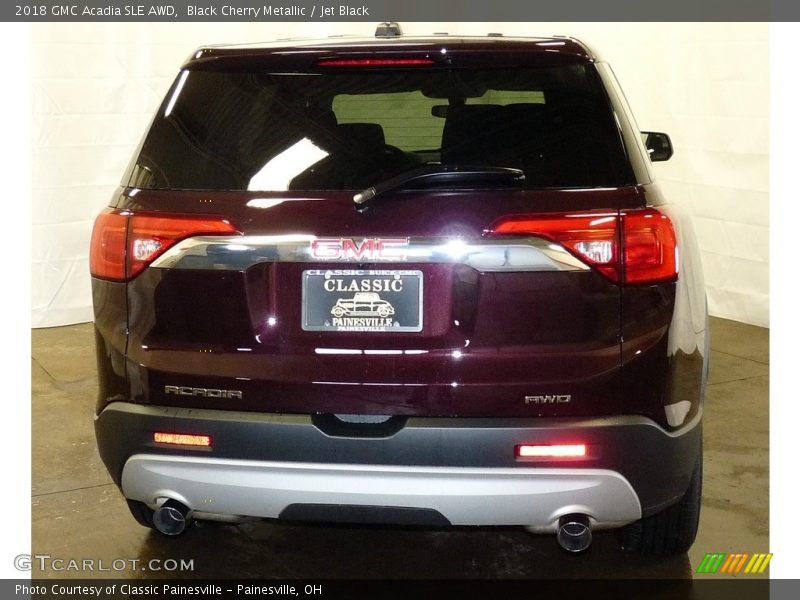 Black Cherry Metallic / Jet Black 2018 GMC Acadia SLE AWD