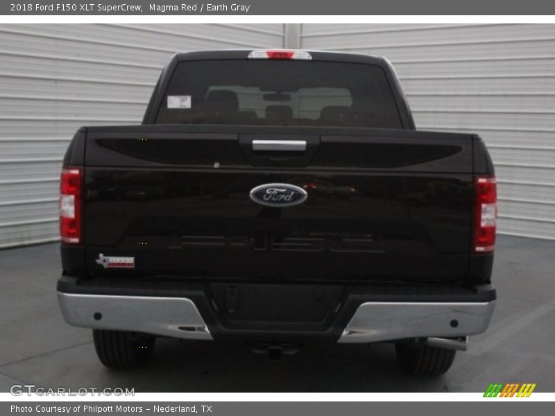 Magma Red / Earth Gray 2018 Ford F150 XLT SuperCrew