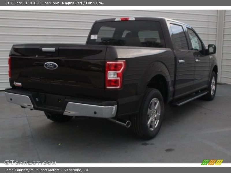 Magma Red / Earth Gray 2018 Ford F150 XLT SuperCrew