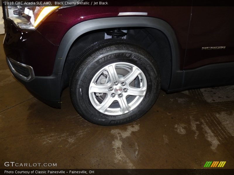 Black Cherry Metallic / Jet Black 2018 GMC Acadia SLE AWD