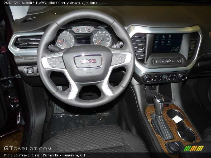 Black Cherry Metallic / Jet Black 2018 GMC Acadia SLE AWD