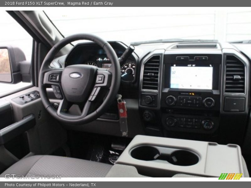 Magma Red / Earth Gray 2018 Ford F150 XLT SuperCrew