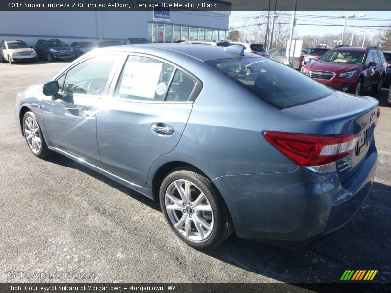 Heritage Blue Metallic / Black 2018 Subaru Impreza 2.0i Limited 4-Door