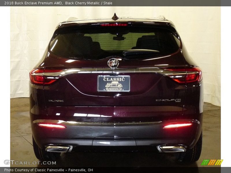 Black Cherry Metallic / Shale 2018 Buick Enclave Premium AWD