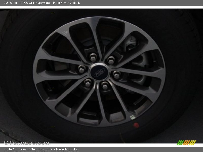 Ingot Silver / Black 2018 Ford F150 XLT SuperCab