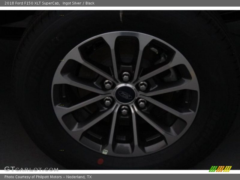 Ingot Silver / Black 2018 Ford F150 XLT SuperCab