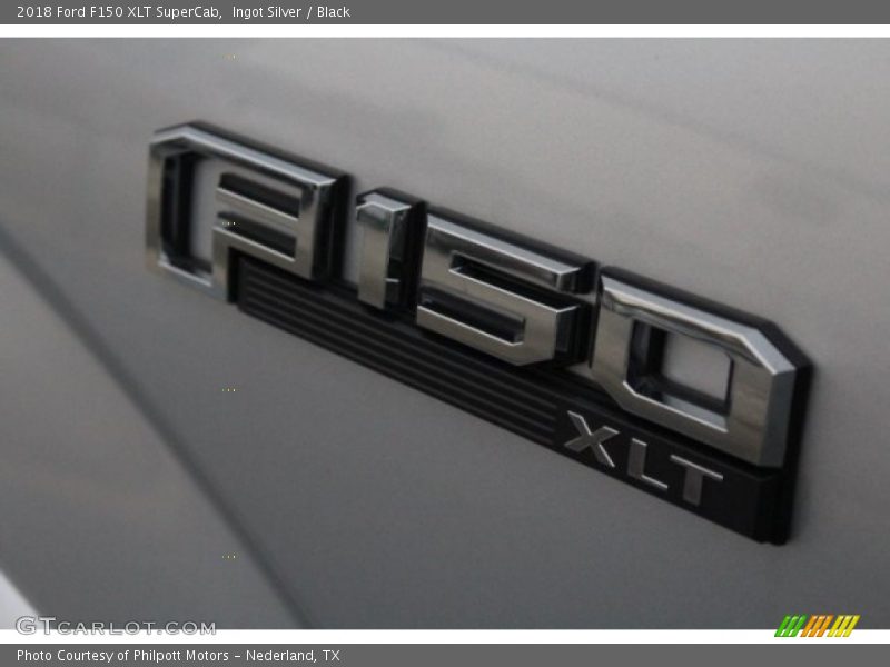 Ingot Silver / Black 2018 Ford F150 XLT SuperCab
