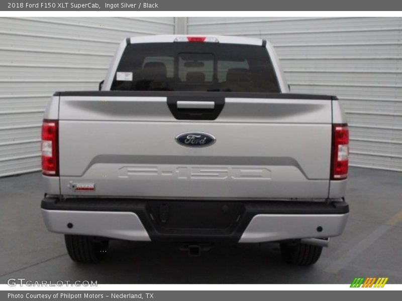 Ingot Silver / Black 2018 Ford F150 XLT SuperCab