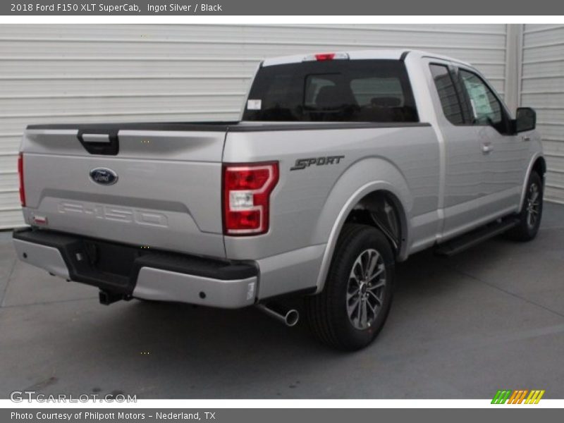 Ingot Silver / Black 2018 Ford F150 XLT SuperCab