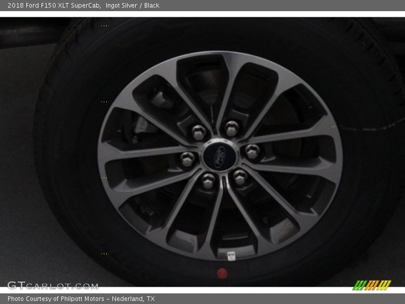 Ingot Silver / Black 2018 Ford F150 XLT SuperCab