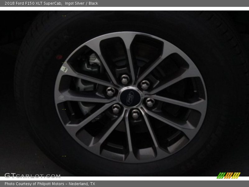 Ingot Silver / Black 2018 Ford F150 XLT SuperCab