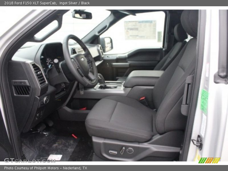 Ingot Silver / Black 2018 Ford F150 XLT SuperCab