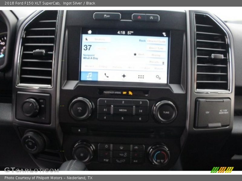 Ingot Silver / Black 2018 Ford F150 XLT SuperCab