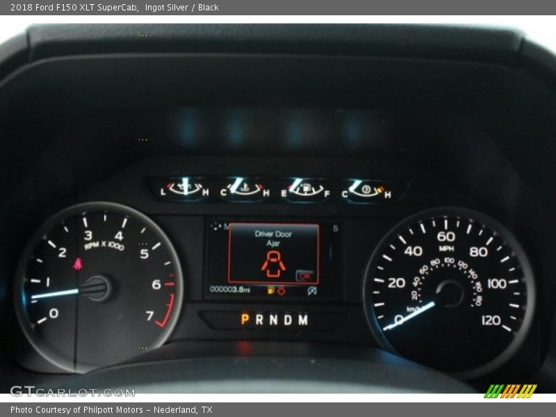 Ingot Silver / Black 2018 Ford F150 XLT SuperCab