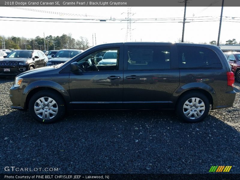 Granite Pearl / Black/Light Graystone 2018 Dodge Grand Caravan SE
