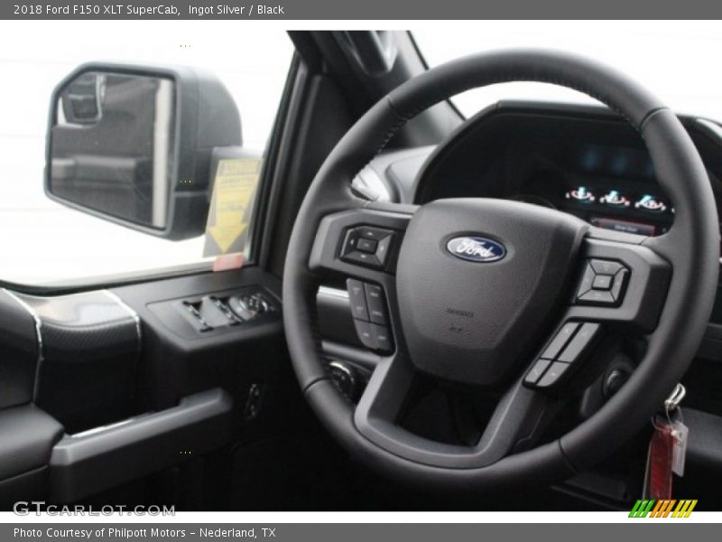 Ingot Silver / Black 2018 Ford F150 XLT SuperCab
