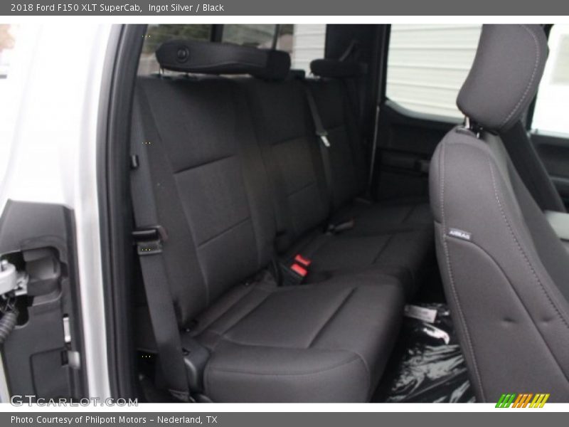 Ingot Silver / Black 2018 Ford F150 XLT SuperCab