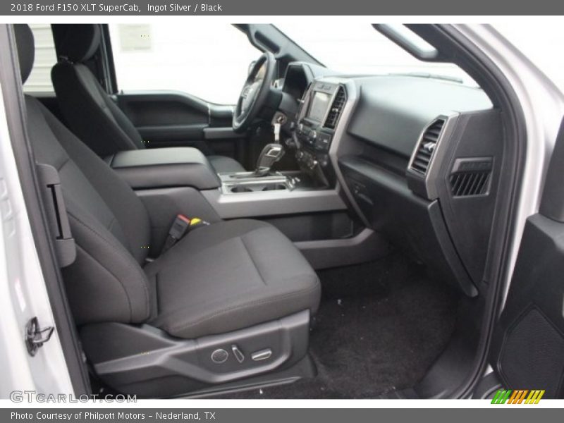 Ingot Silver / Black 2018 Ford F150 XLT SuperCab