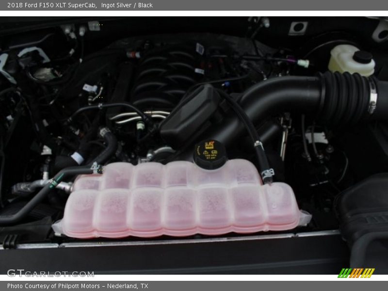 Ingot Silver / Black 2018 Ford F150 XLT SuperCab