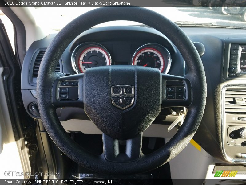 Granite Pearl / Black/Light Graystone 2018 Dodge Grand Caravan SE