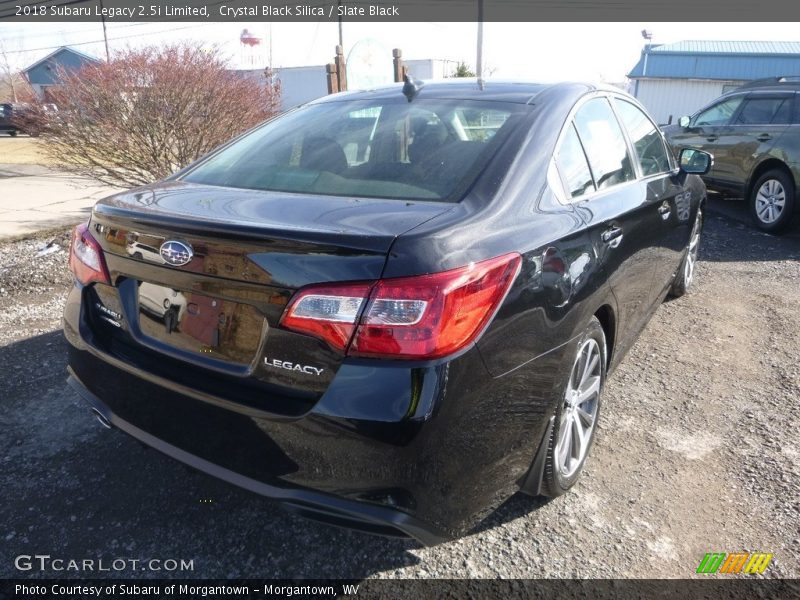 Crystal Black Silica / Slate Black 2018 Subaru Legacy 2.5i Limited