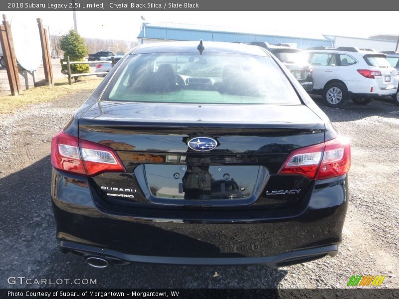 Crystal Black Silica / Slate Black 2018 Subaru Legacy 2.5i Limited