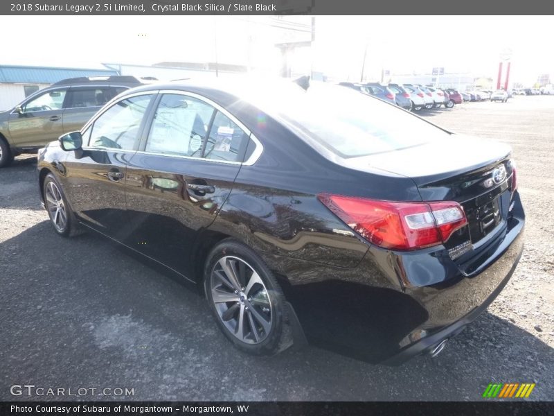 Crystal Black Silica / Slate Black 2018 Subaru Legacy 2.5i Limited