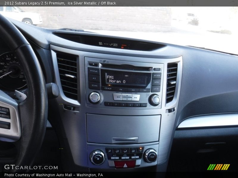 Ice Silver Metallic / Off Black 2012 Subaru Legacy 2.5i Premium