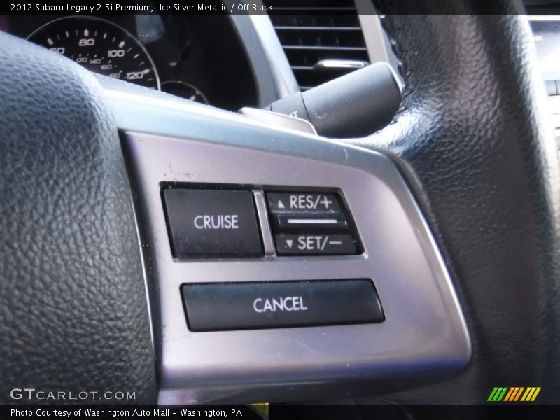 Ice Silver Metallic / Off Black 2012 Subaru Legacy 2.5i Premium