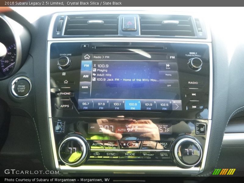 Crystal Black Silica / Slate Black 2018 Subaru Legacy 2.5i Limited