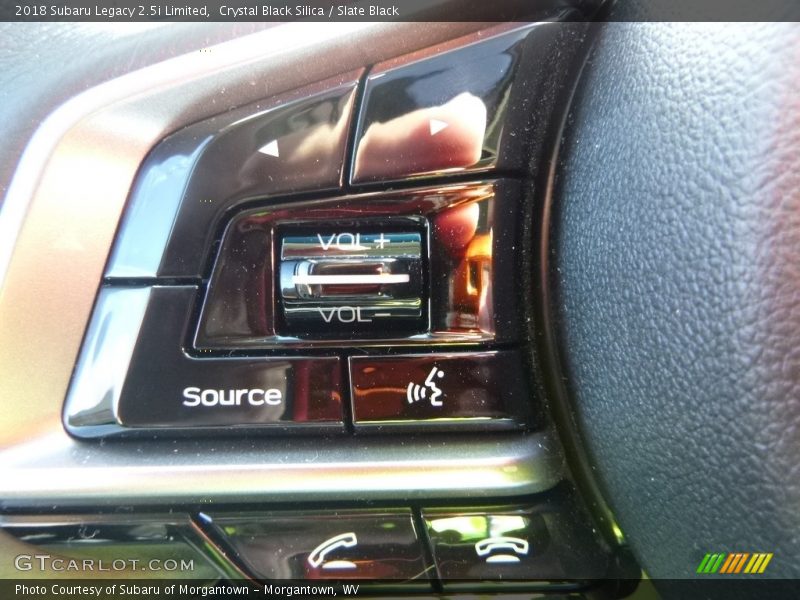 Crystal Black Silica / Slate Black 2018 Subaru Legacy 2.5i Limited