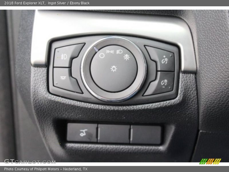 Ingot Silver / Ebony Black 2018 Ford Explorer XLT