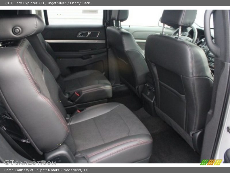 Ingot Silver / Ebony Black 2018 Ford Explorer XLT