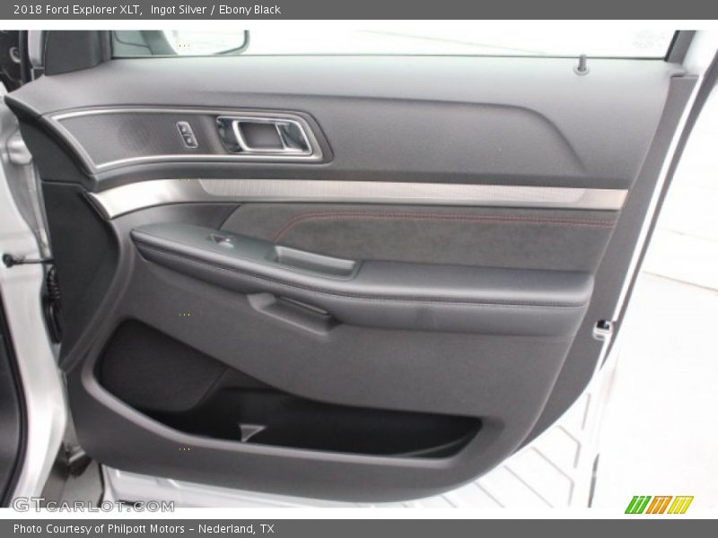 Ingot Silver / Ebony Black 2018 Ford Explorer XLT