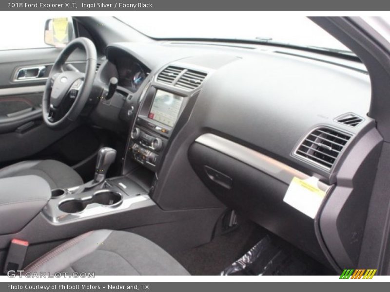 Ingot Silver / Ebony Black 2018 Ford Explorer XLT